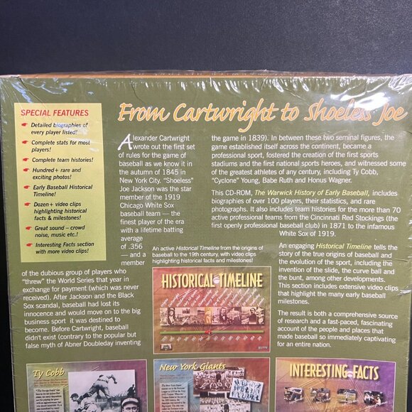 Vintage 2000 The Warwick History of Early Baseball PC Multimedia Encyclopedia - Picture 6 of 7